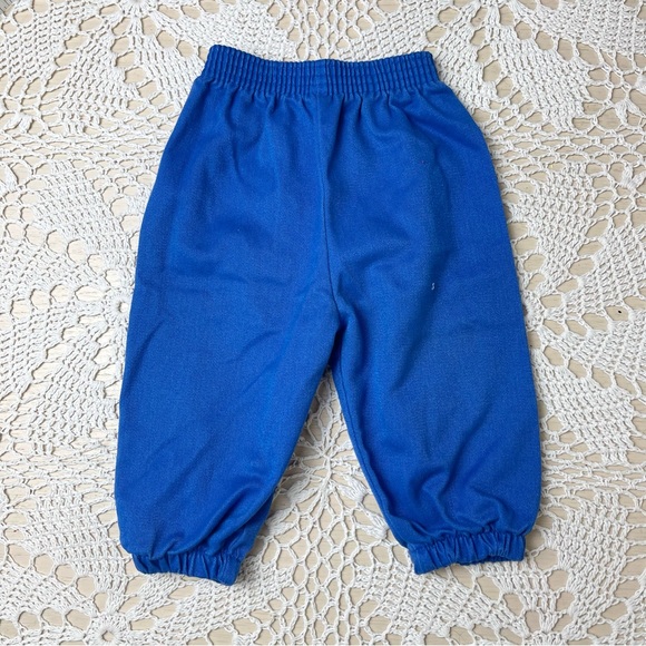 Vintage 1990s Anchor Apparel Baby Boy 12 Months Royal Blue Jogger Pants - Picture 1 of 3